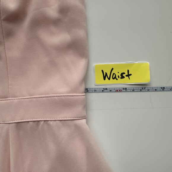 Lulus Balletcore Womens Skater Mini Dress Back Zip Peach Pink Size Medium - Picture 7 of 9